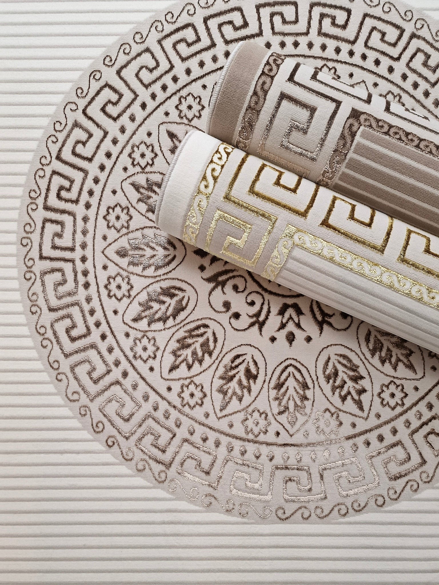 Ankara Ornament Creme/Guld - Modern Matta - Image 5