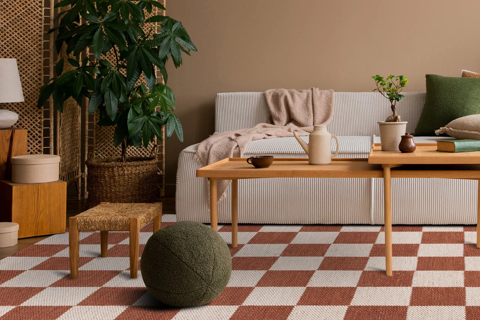 Chessie Terracotta - Handvävd Ullmatta - Image 11
