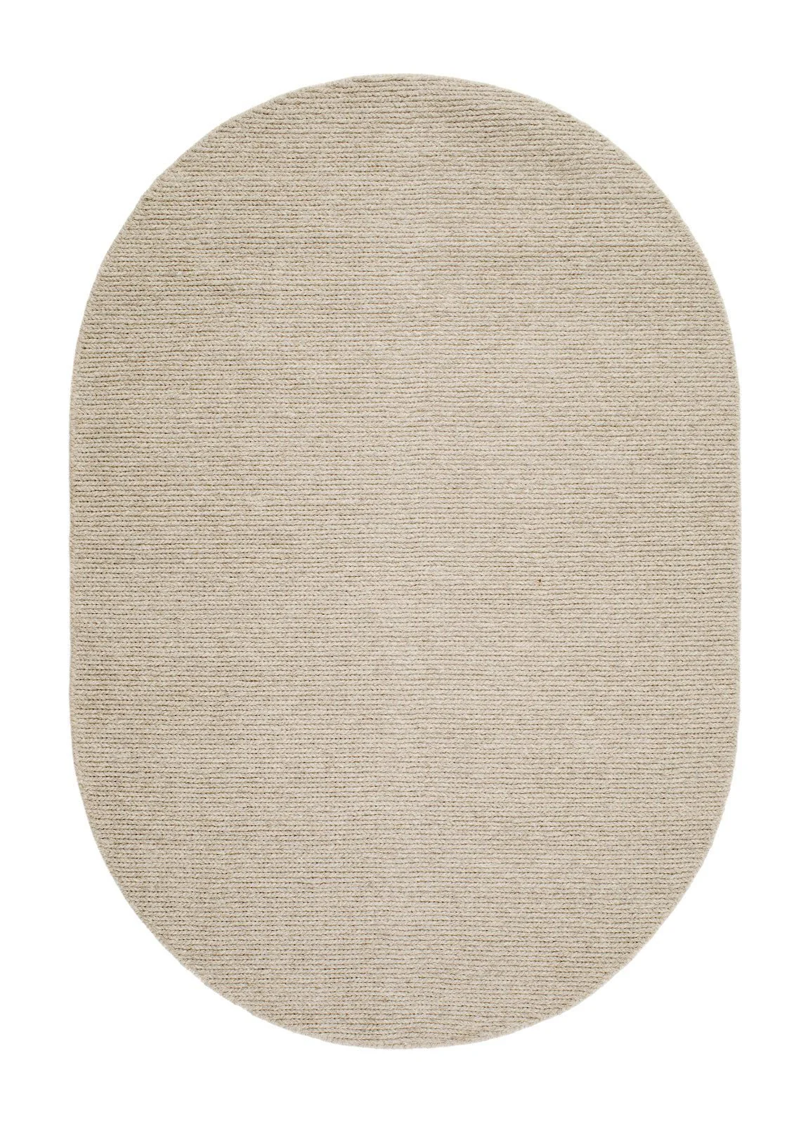 Dalarö Ljus melange - Oval Ullmatta