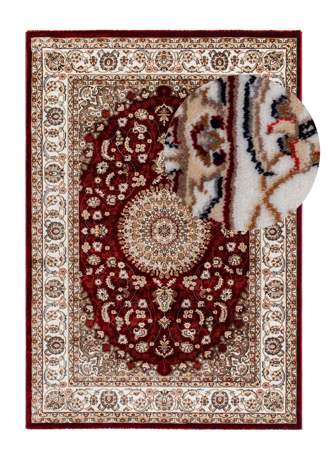 Dubai Medallion Röd - Klassisk Wilton - Image 9