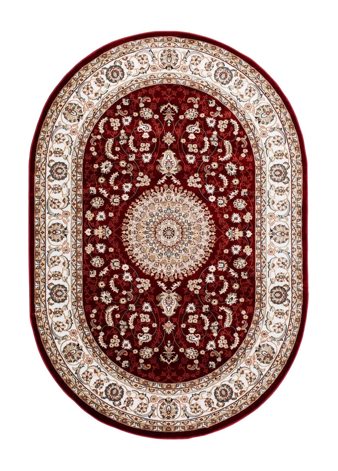 Dubai Medallion Röd - Oval Matta