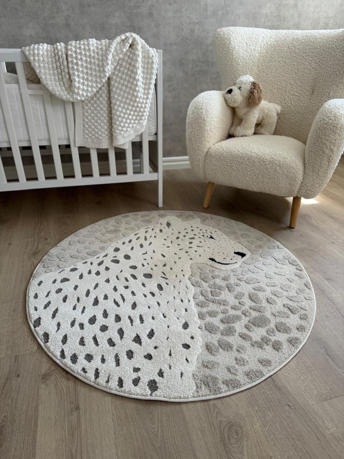Genova Leopard Creme - Barnmatta - Image 4