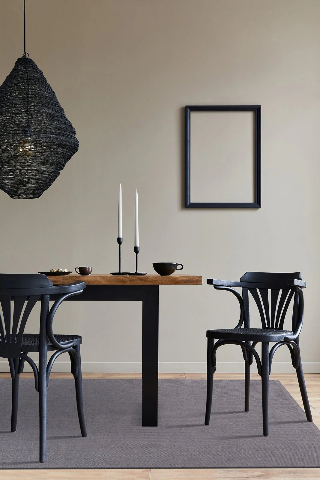 Hemse Grå - Handvävd Garnmatta - Image 3