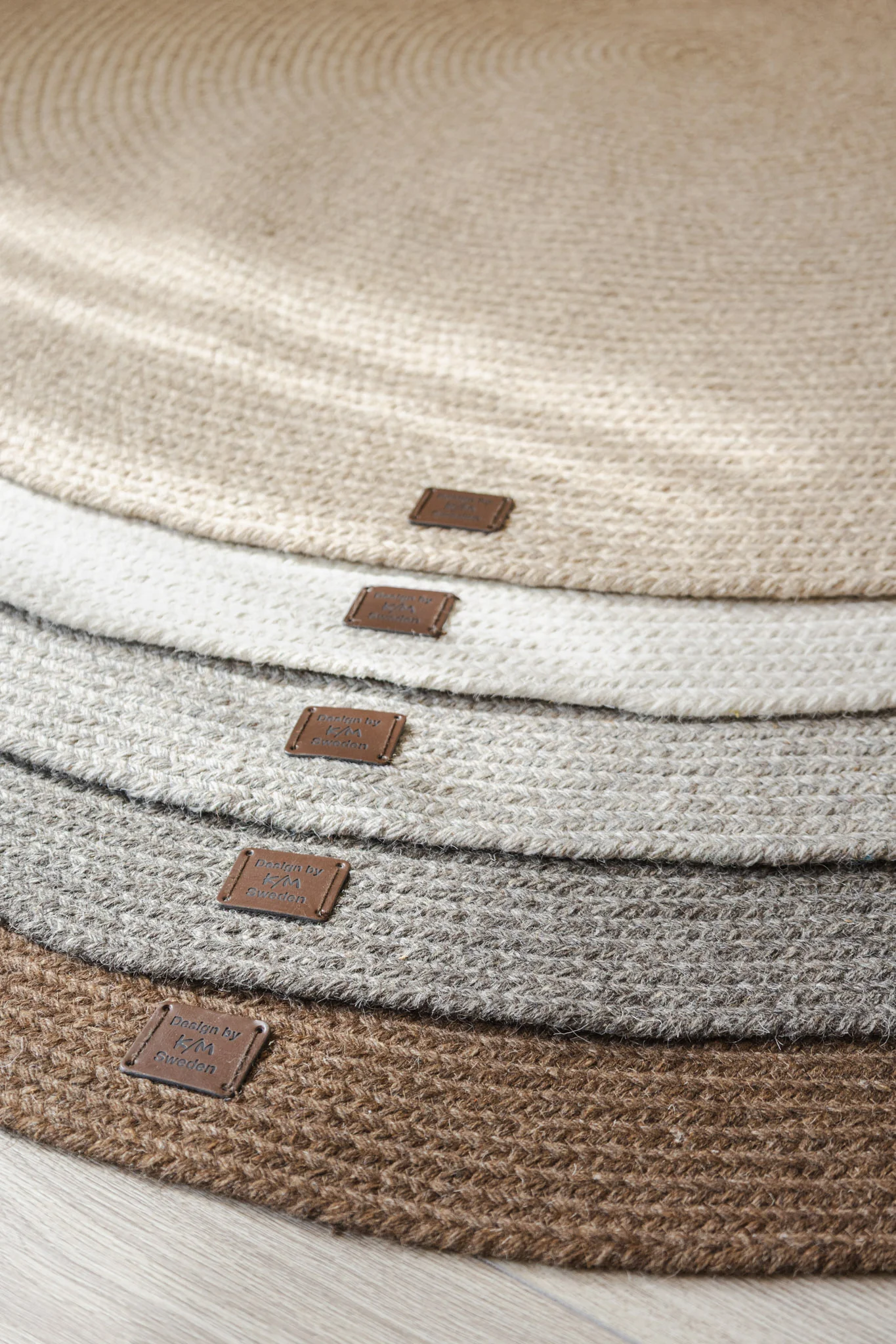 Merino Taupe - Rund Ullmatta - Image 4