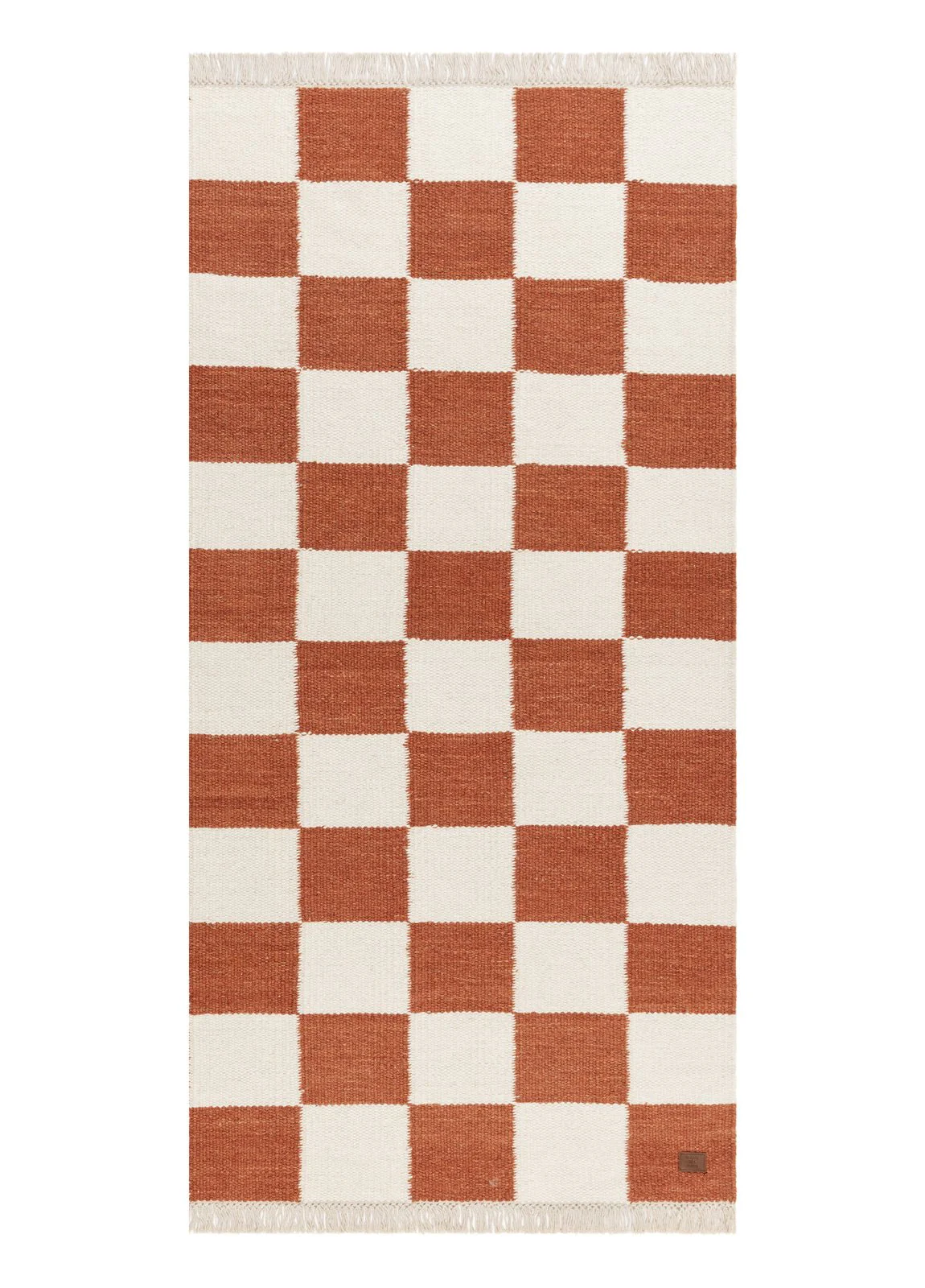 Nordic Check Terracotta - HandvÀvd GÄngmatta
