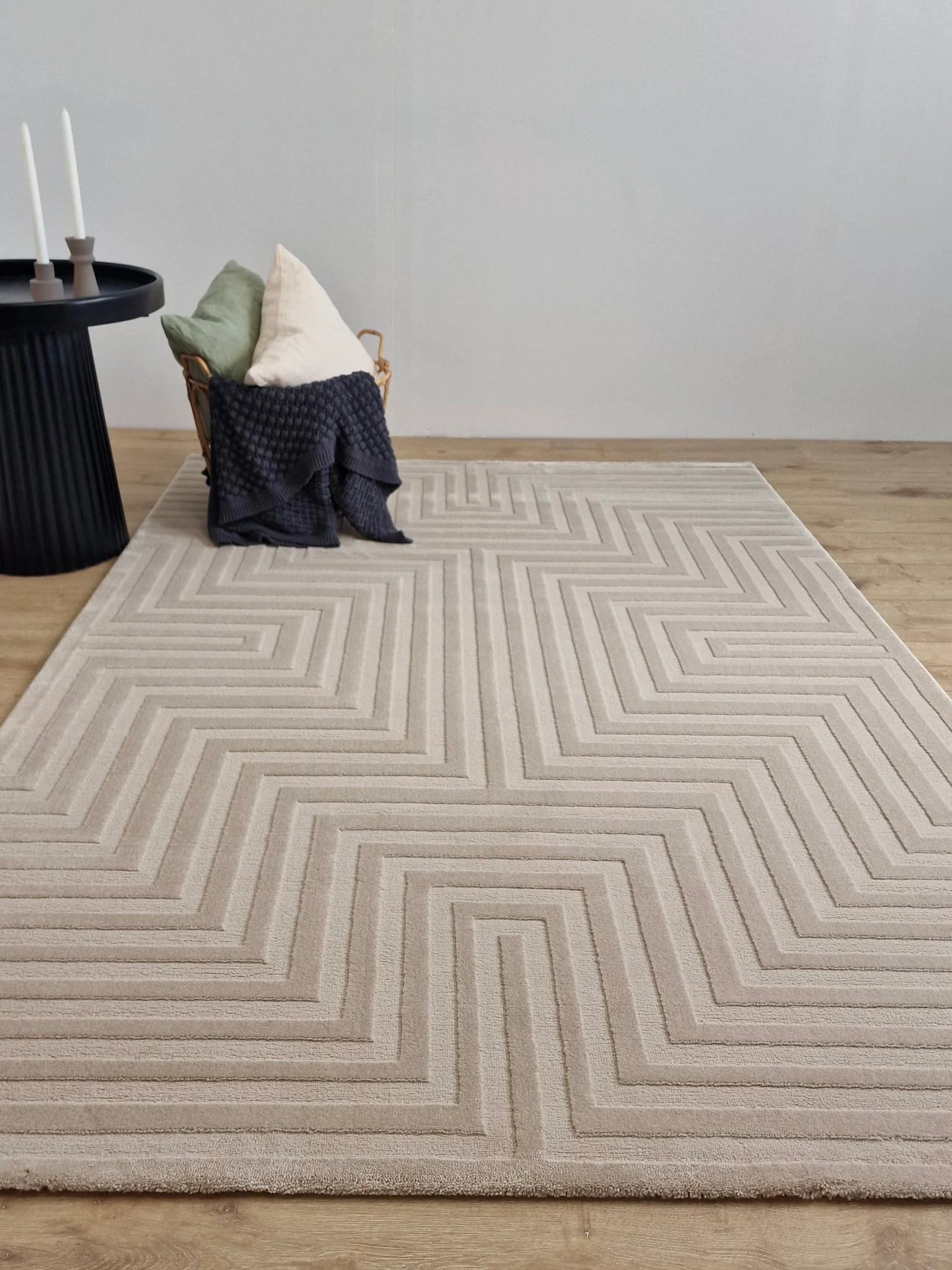 Ritz Romb Linne - Modern Matta - Image 2