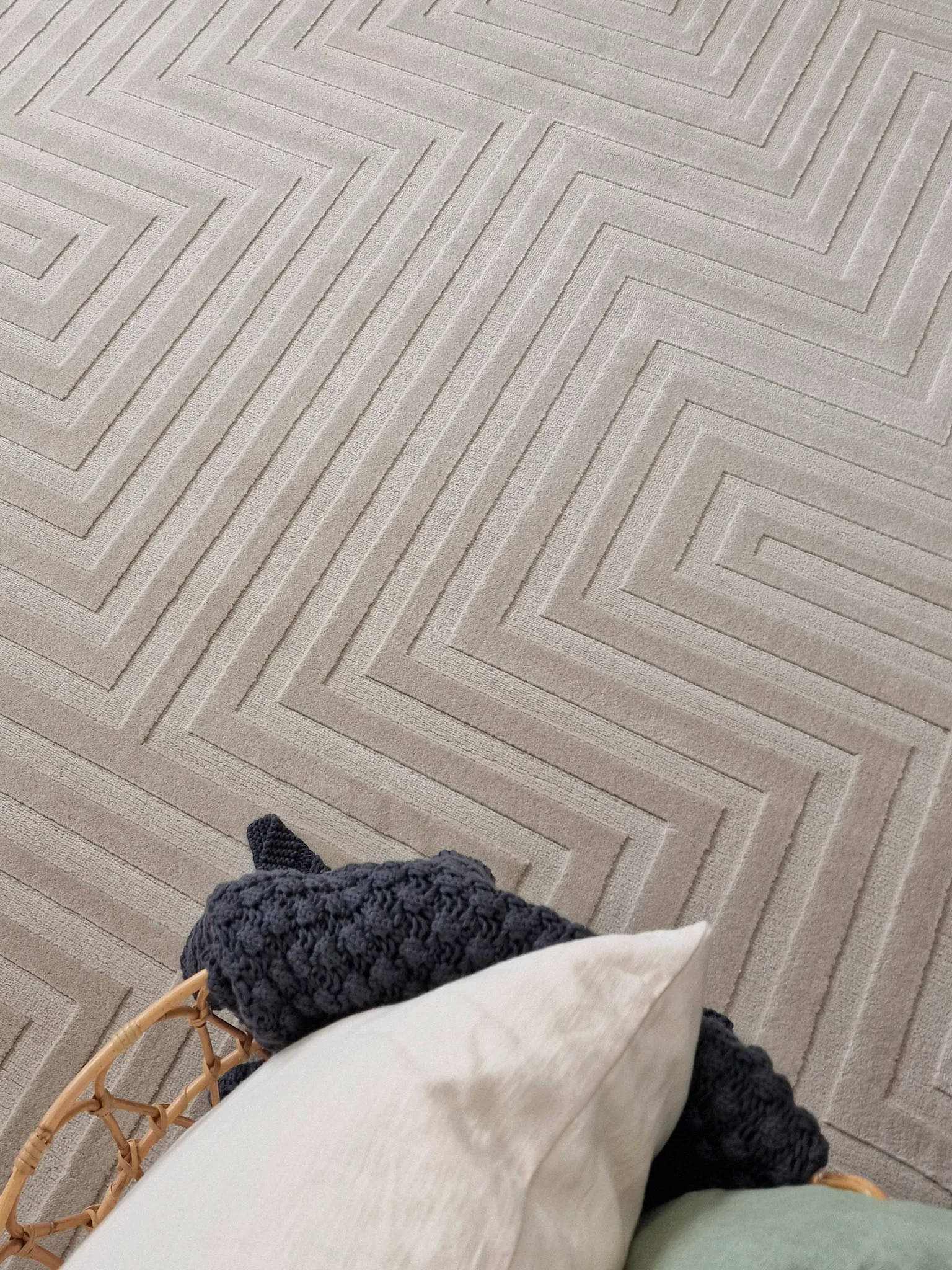 Ritz Romb Linne - Modern Matta - Image 3
