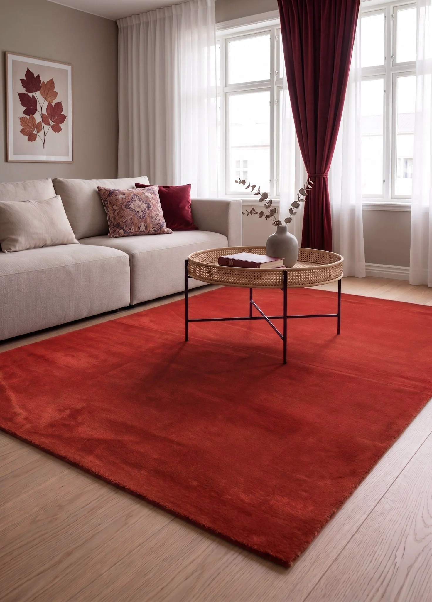 Soft Röd - Ryamatta - Image 3