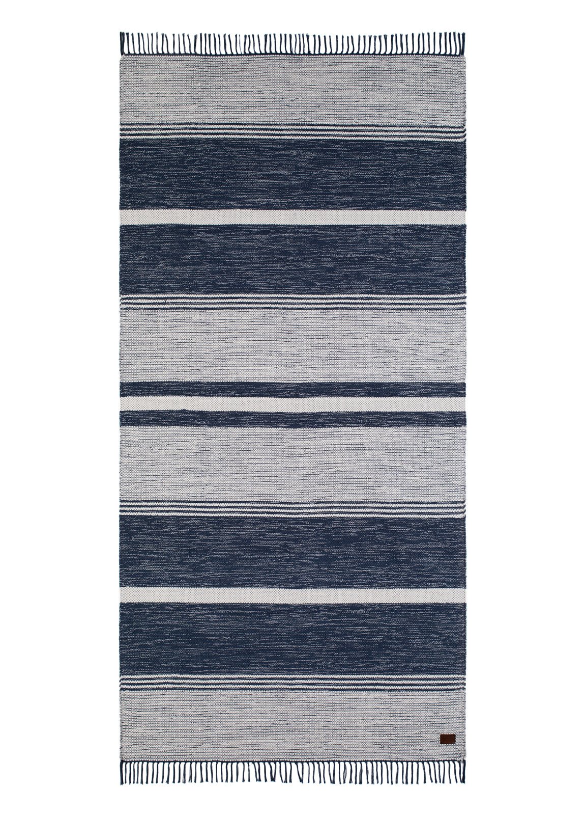 Vindö Denimblå - Handvävd Trasmatta - Image 5
